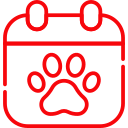 paw calendar icon